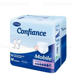 Confiance Mobile Absorption 8 - Taille M - 14 sous-vêtements absorbants