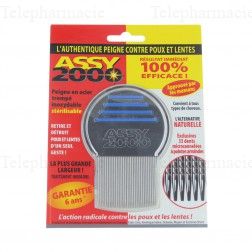 Peigne Anti-Poux en Acier Trempé Inoxydable et Stérilisable