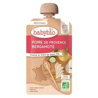 BABYBIO GOURD POIRE/BERGAMOTE 120G