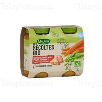 BLEDINA RECOL BIO CAROT P POIS POULET 2X200g