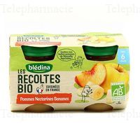 BLEDINA RECOL BIO POMME NECTARINE BAN 2X130g