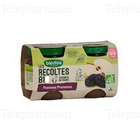 BLEDINA RECOL BIO POMMES PRUNEAUX 2X130