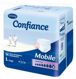 Confiance Mobile Absorption 8 - Taille L - 14 sous-vêtements absorbants