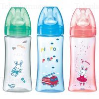 DODIE BIB 3 INIT A/COL 330ML 6M ROSE