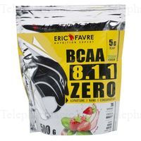 ERIC FAV BCAA 8,1,1 0 VEG FRAISE BAS 500G