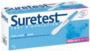 SURETEST TEST OVULATION 10