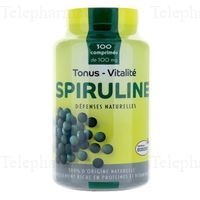 Spiruline tonus et vitalité 500mg bio 300 comprimes