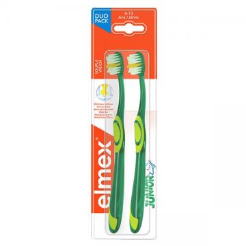 ELMEX - Brosse a dents souple junior 6 a 12 ans X2