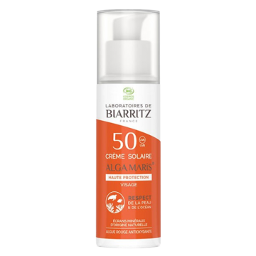 LDB ALGAMARIS - Creme solaire bio visage SPF50+ 50ml