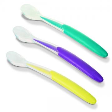 NUK - Vaisselle Cuillère Souple en Silicone +4m Lot de 3