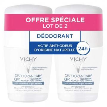 VICHY - Deodorant a bille sans aluminium. 2X50ml