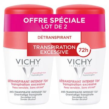 VICHY DEODORANT a bille  detranspirant intensif 72h 2X50ml