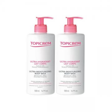 TOPICREM - Ultra Hydratant Lait Corps Lot de 2 x 500ml