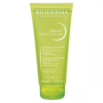 BIODERMA SEBIUM - Gel moussant actif nettoyant purifiant 200ml