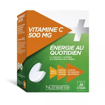 NUTRISANTE - VITAMINE C 500 mg - 24 comprimes a croquer