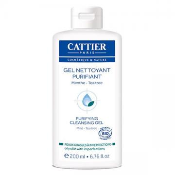 CATTIER - Nettoyant & Démaquillant Gel Purifiant Bio 200ml