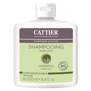 CATTIER -  Shampoing argile verte bio 250ml