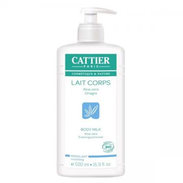 CATTIER - Lait modelant corps aloe vera onagre 500ml bio