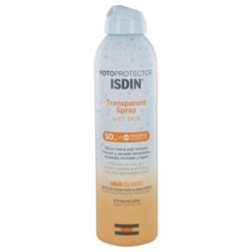 ISDIN TRANSPARENT WET SKIN - Spray solaire transparent SPF50+ 250ml