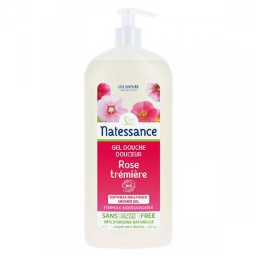 NATESSANCE - Gel douche rose trémière 1l