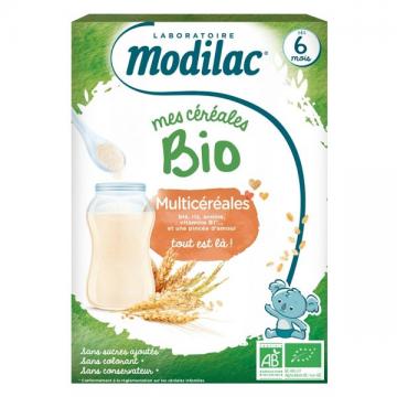 MODILAC MES CEREALES BIO MULTICEREALES 250g des 6 mois