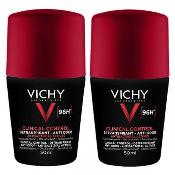 VICHY - HOMME - Detranspirant homme 96h 2X50ml