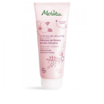 MELVITA - CREME DE DOUCHE petales de roses & miel d'Acacia 200ml