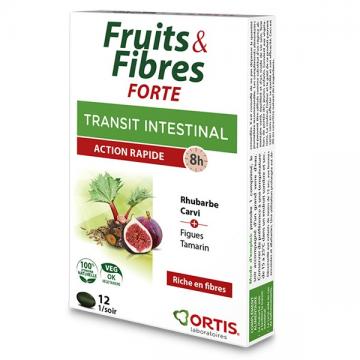 FRUITS ET FIBRES FORTE - Transit intestinal 12 comprimes