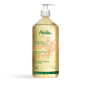 MELVITA - SHAMPOOING EXTRA-DOUX miel de fleurs & tilleul 1L