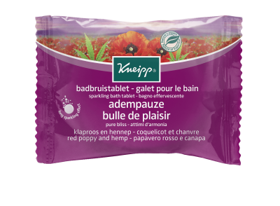 KNEIPP - GALET POUR LE BAIN coquelicot chanvre 80g