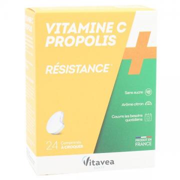 NUTRISANTE - VITAMINE C PROPOLIS - 24 comprimes a croquer