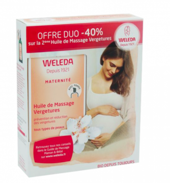 WELEDA - Huile vergeture promo duo 2x100ml