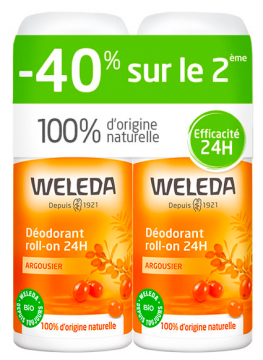 WELEDA - DEO ROLL  ARGOUSIER PROMO DUO 2X50ml