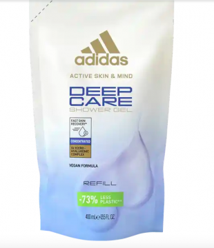 ADIDAS - ACTIVE SKIN & MIND deep care gel douche mixte 400ml