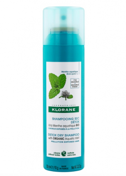 KLORANE - Shampoing sec détox à la menthe aquatique bio 150ml