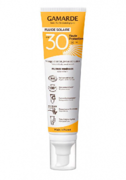 GAMARDE - Fluide solaire haute protection spf30 bio 100ml