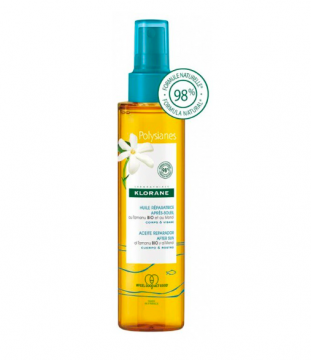 KLORANE - POLYSIANES - Huile réparatrice après-soleil au Monoï et Tamanu Bio 150ml