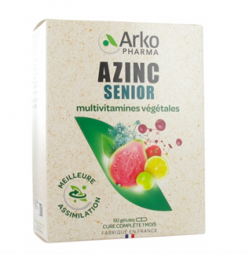 ARKOPHARMA - AZINC senior Multivitamines végétales 60 gélules