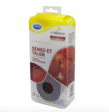 SCHOLL - Semelles anti douleur genou et talon - 1 Paire