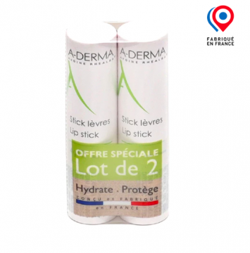 ADERMA - Stick lèvres 2x4g