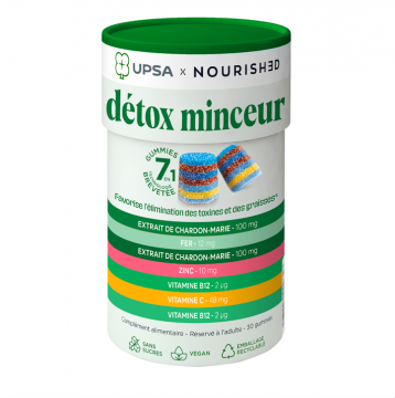 UPSA - NOURISHED - Detox minceur 7 en 1 30 gummies