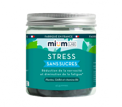 MIUM LAB - Stress sans sucres - Réduction de la nervosité et diminution de la fatigue 42 gommes