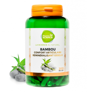 PHARMASCIENCE - Bambou confort articulaire reminéralisant osseux 200 gélules