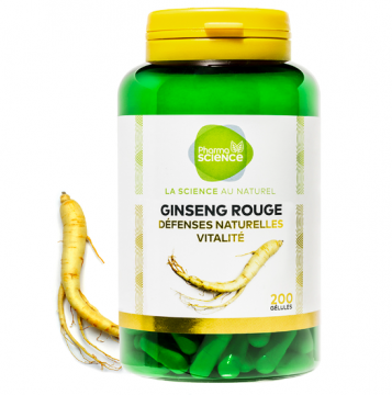 PHARMASCIENCE - Ginseng rouge 200 gélules