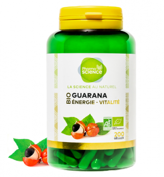 PHARMASCIENCE - Guarana énergie bio 200 gélules