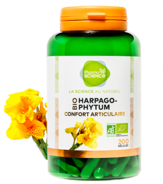 PHARMASCIENCE - Harpagophytum confort articulaire bio 200 gélules