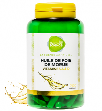 PHARMASCIENCE - Huile foie de morue 200 gélules