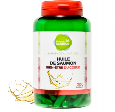 PHARMASCIENCE - Huile de saumon 200 capsules