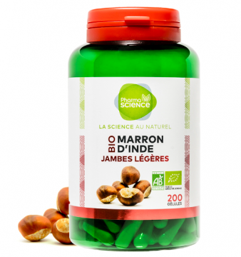 PHARMASCIENCE - Marron d'inde bio 200 gélules