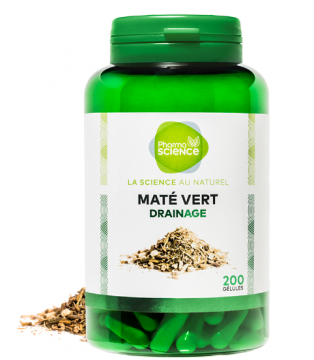 PHARMASCIENCE - Maté vert 200 gélules